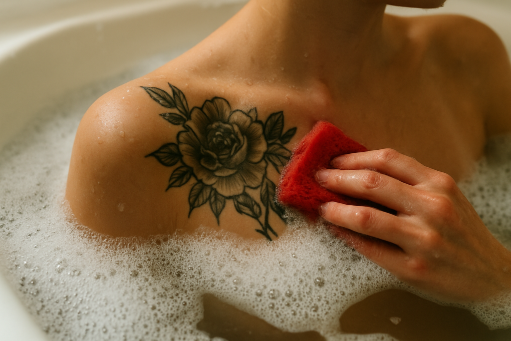 Bain et tatouage : combien de temps attendre et risques à éviter