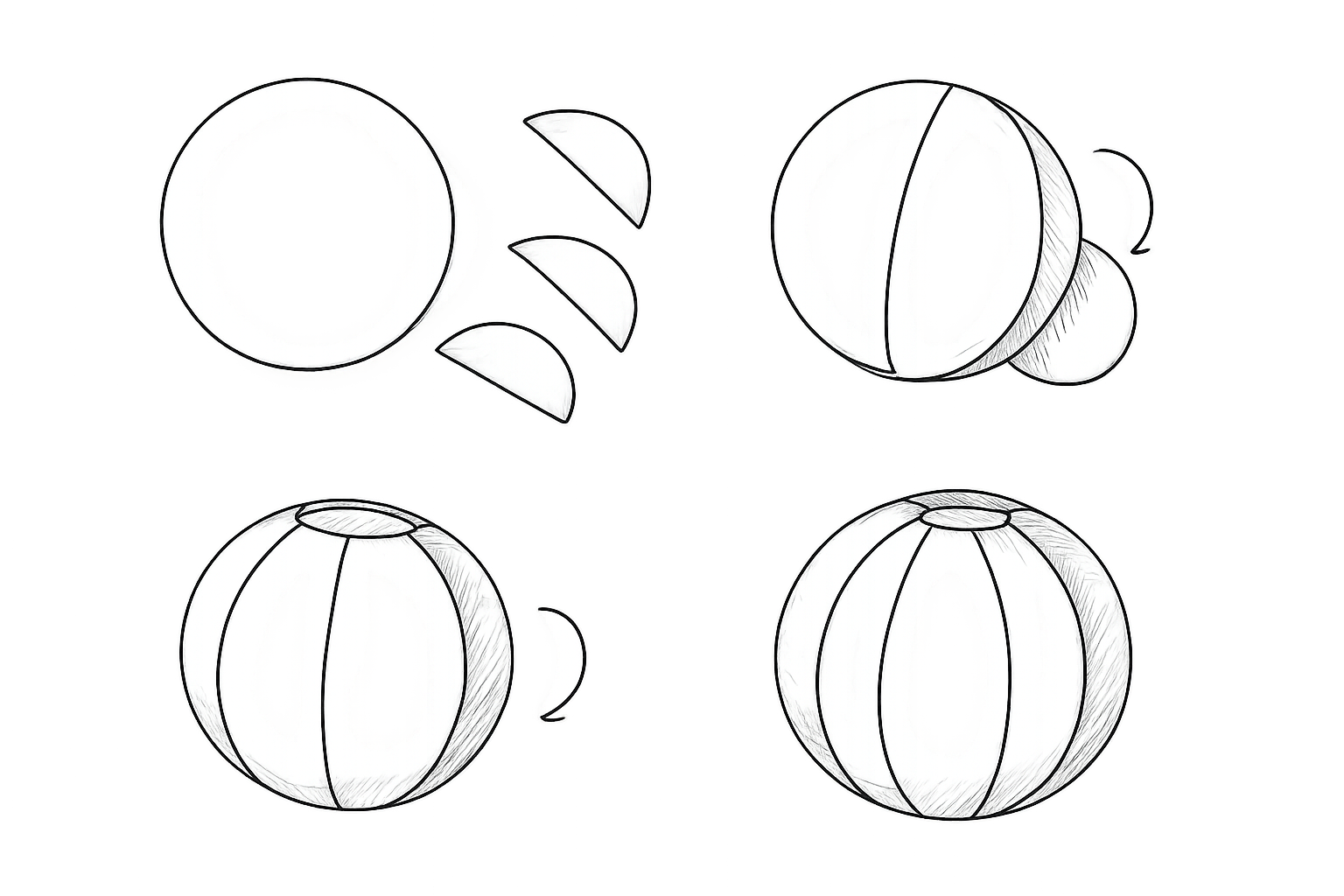 boule en papier mâché sans ballon