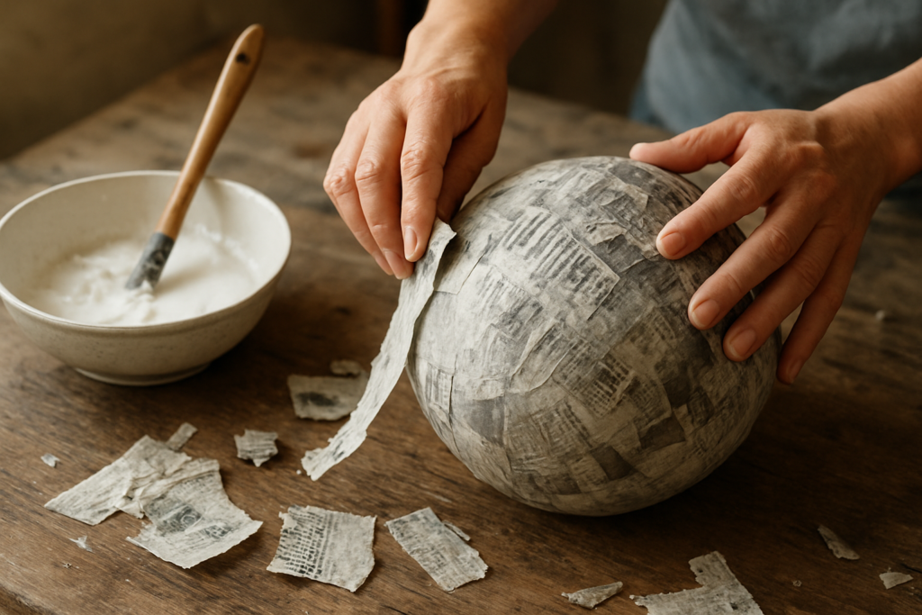 Comment réaliser une boule en papier mâché sans ballon : techniques et astuces