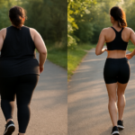 Courir résultat silhouette avant/après : ma transformation en 8 semaines de course à pied