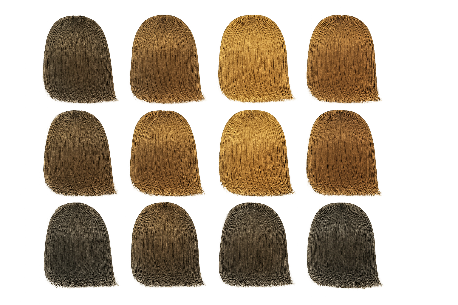 mèche sur cheveux foncés