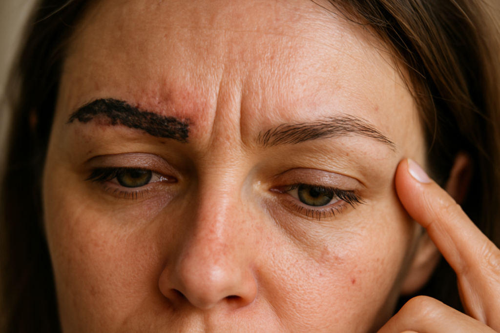 Sourcils tatoués ratés : causes, conséquences et solutions pour les corriger